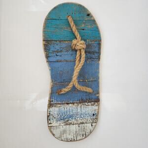 Large Wooden Sandal beach themed